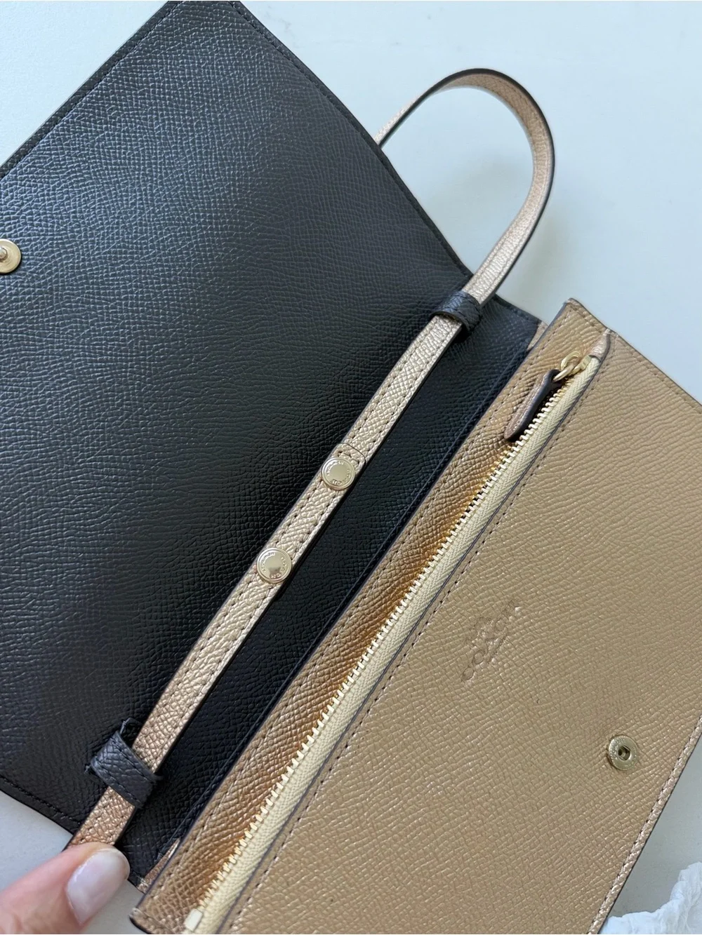 Coach Gold Glitter Crossbody Bag